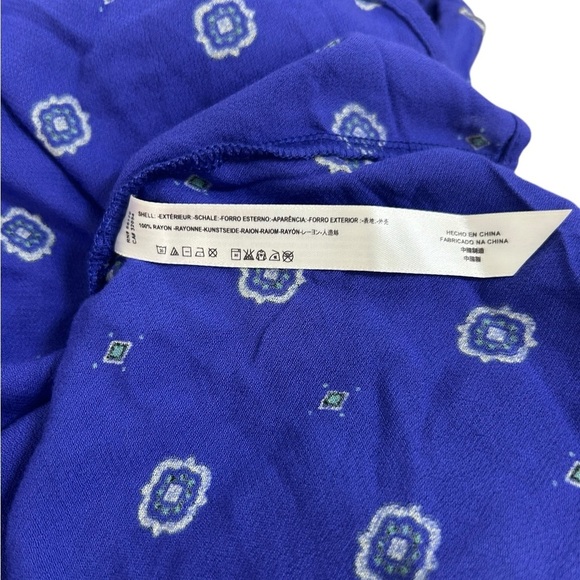 Free People Intimately Women's Sleep Shirt Boxy Blue Button Up Blouse S $78 NWT - Picture 6 of 11